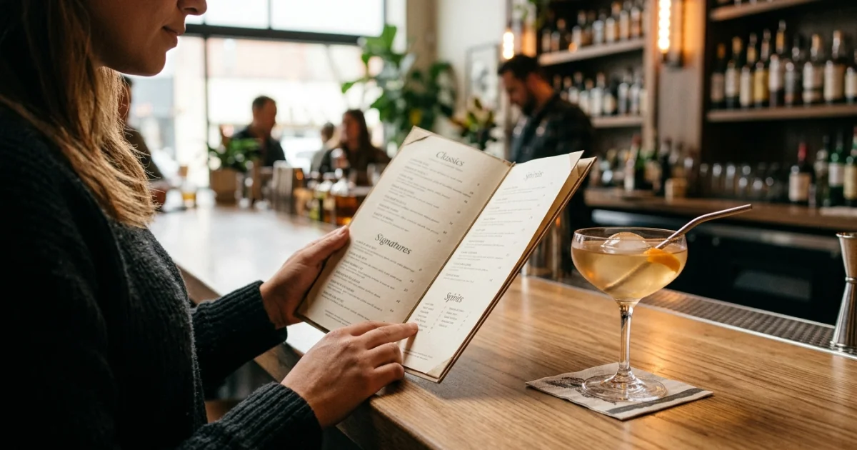 How to Read a Bar Menu Without Feeling Lost