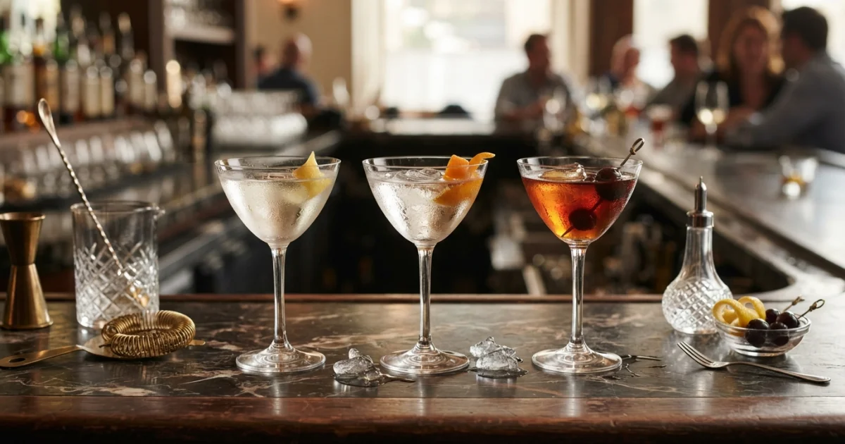 Martini and Related Drinks: The Stirred Spirit-Forward Family